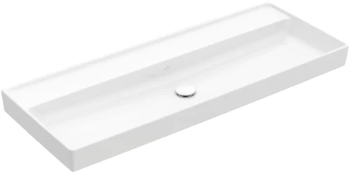 Villeroy & Boch Collaro umywalka meblowa 120x47 cm prostokątna, bez otworu, bez przelewu, kolor Weiss Alpin 4A33C301