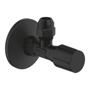 Grohe Eurotec regulacyjny zawór kątowy 1/2"x3/8" czarny mat (phantom black) 22074KF0