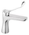 Bateria umywalkowa Ferro Algeo Square Medico z uchwytem lekarskim chrom BAQM2