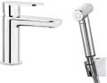 Deante Alpinia Bateria umywalkowa ze słuchawką typu bidetta chrom BGA_027M