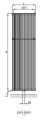 Zehnder Kleo Bar grzejnik dekoracyjny 1500x332 mm, KLPV-150-10