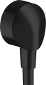 Hansgrohe FixFit przyłącze węża E z zaworem zwrotnym, kolor czarny mat 27454670