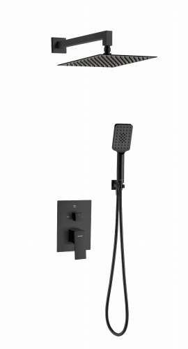 Zestaw natryskowy Valvex Ars czarny mat