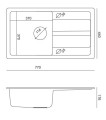 Quadron TOM 111 77x44cm kolor beżowy HCQM7744BEZ