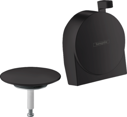 Hansgrohe element zewnętrzny do syfony wannowego z napełnianiem przez przelew, kolor czarny mat 58117670