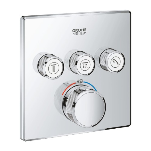 Grohe Grohtherm smartcontrol bateria termostatyczna do 3 ujść wody, kolor chrom 29126000