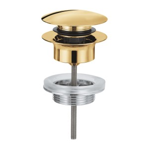 Grohe korek klik-klak do umywalki z przelewem, kolor złoty (cool sunrise) 65807GL0