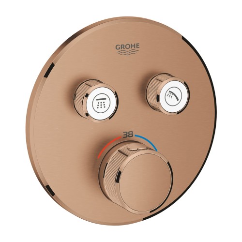 Grohe Grohtherm smartcontrol bateria termostatyczna do dwóch ujść wody, kolor złoty szczotkowany (brushed warm sunset) 29119DL0