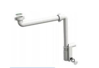 Paffoni syfon umywalkowy oszczędzający miejsce, kolor biały BO2500IS