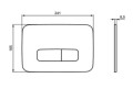 Ideal Standard Oleas M3/P3 przycisk spłukujący, kolor szary magnetyczny R0459A5