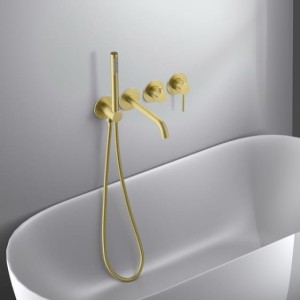 Blue Water Boston bateria wannowa podtynkowa PVD kolor złoty szampański BOS-ZWP.200-Z