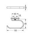Grohe Selection uchwyt na papier toaletowy, kolor czarny mat (phantom black) 41220KF0 rysunek techniczny