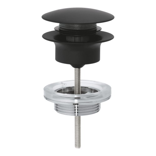 Grohe korek klik-klak do umywalki z przelewem, kolor czarny mat (phantom black) 29510KF0
