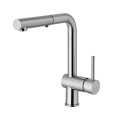 Bateria kuchenna inox z wyciąganą wylewką Paffoni Light Inox LIG285ST