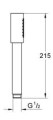 Grohe Rainshower Aqua Stick rączka natryskowa, kolor złoty szczotkowany (brushed cool sunrise) 26866GN0