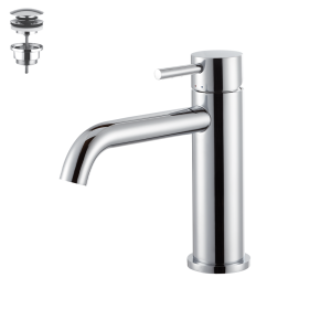 Vema Maira bateria umywalkowa korek klik-klak, kolor chrom V27011/K