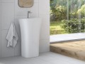 Umywalka Besco Assos S-Line z otworem na baterię biały połysk #UMO-AP-WO