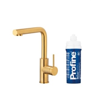 KFA Duero Pure Basic Gold bateria kuchenna z filtracją wody, filtr Profine Blue, kolor złoty szczotkowany 6623-913-31