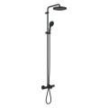 Grohe Tempesta zestaw natryskowy termostatyczny z wylewką wannową, kolor czarny mat 266722431