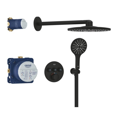 Grohe Grohtherm Smartcontrol  310 zestaw natryskowy podtynkowy, kolor czarny mat  34863KF0