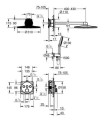 Grohe Grohtherm Smartcontrol  310 zestaw natryskowy podtynkowy, kolor czarny mat  34863KF0 rysunek techniczny