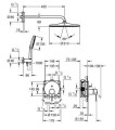 Grohe Essence zestaw natryskowy podtynkowy, kolor złoty szczotkowany (brushed warm sunset) 25287DL0 rysunek techniczny