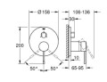 Grohe Essence bateria do 3 ujść wody, kolor złoty szczotkowany (brushed warm sunset) 24169DL1 rysunek techniczny