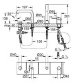 Grohe Essence bateria wannowa 4-otworowa, kolor złoty szczotkowany (brushed warm sunset) 25251DL1
