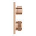 Grohe Allure bateria prysznicowa termostatyczna do 3 ujść wody kolor złoty szczotkowany (brushed warm sunset) 29181DL2