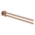 Grohe Essentials wieszak na ręczniki, kolor złoty szczotkowany (brushed warm sunset) 40371DL1
