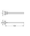 Grohe Essentials wieszak na ręczniki, kolor złoty szczotkowany (brushed warm sunset) 40371DL1