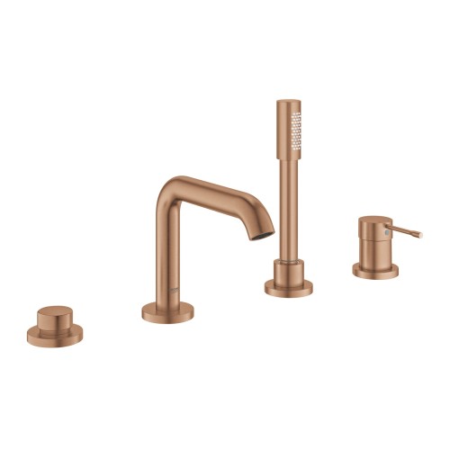 Grohe Essence bateria wannowa 4-otworowa, kolor złoty szczotkowany (brushed warm sunset) 19578DL1