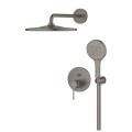 Grohe Essence zestaw natryskowy podtynkowy, kolor grafit szczotkowany (brushed hard graphite) 25287AL0