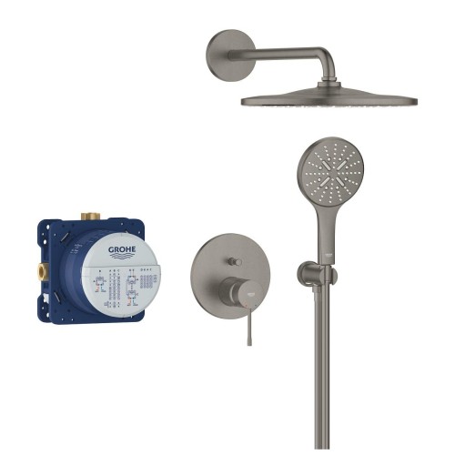 Grohe Essence zestaw natryskowy podtynkowy, kolor grafit szczotkowany (brushed hard graphite) 25287AL0