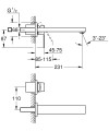 Grohe EuroCube bateria umywalkowa podtynkowa rozmiar M, kolor chrom 23447000