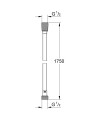 Grohe SilverFlex wąż prysznicowy 125cm, kolor złoty (warm sunset) 28388DA1 rysunek techniczny