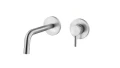 Paffoni Light Inox bateria umywalkowa podtynkowa zintegrowana L-128m kolor stal szczotkowana LIG104ST70