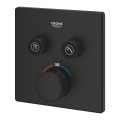 Grohe Grohtherm SmartControl bateria prysznicowa termostatyczna do dwóch ujść wody, kolor czarny mat (phantom black) 102166KF00