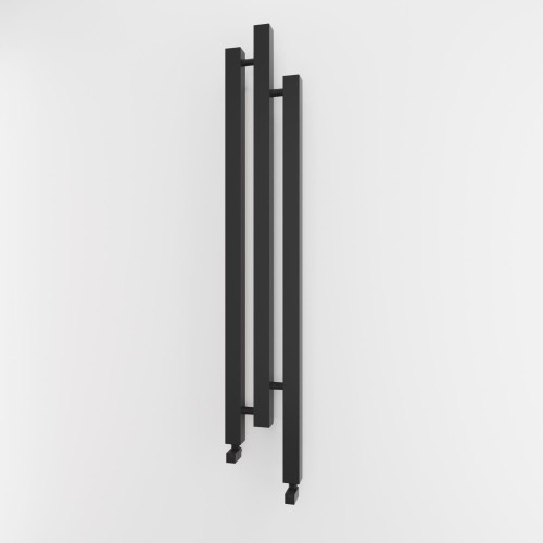 Imers CUBIC grzejnik elektryczny (wypełniony czynnikiem grzewczym), dekoracyjny 1360x230 mm, kolor czarny-mat 2512-CZARNYMAT-TEGP