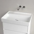 Villeroy & Boch Collaro umywalka wisząca 650x470mm powłoka CeramicPlus, kolor biały mat (Stone White) 4A3368RW