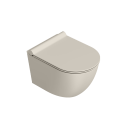 Catalano Sfera UpFix Newflush Miska wisząca bezrantowa 50x35 cm z deską wolnoopadającą (z mocowaniami 5KFST00 )  kolor  piaskowy mat ( sabbia satinato ) 0511700029+0551250029+9056160000