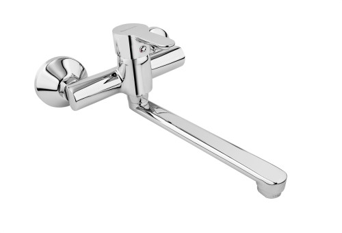 KFA Armatura Granat bateria kuchenna ścienna wylewka 20cm, kolor chrom 5520-910-00