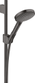 Hansgrohe Axor Uno zestaw prysznicowy na drążku, kolor czarny chrom szczotkowany 27987340