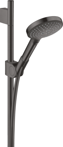 Hansgrohe Axor Uno zestaw prysznicowy na drążku, kolor czarny chrom szczotkowany 27987340