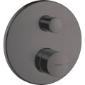 Hansgrohe Axor Uno bateria wannowa podtynkowa, kolor czarny chrom szczotkowany 45405340