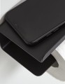 Uchwyt na papier toaletowy z półką na smartfon Tiger Colar czarny mat 1314230346