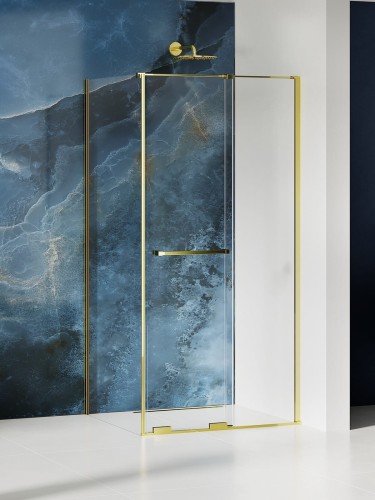 Kabina New Trendy Smart Light Gold 120x90cm złoty połysk (Light Gold) EXK-6703