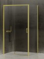Kabina prostokątna 120x90cm złota New Trendy Prime Light Gold D-0425A/D-0224B