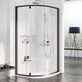 Ravak Pivot kabina prysznicowa półokrągła 80x80cm (PSKK3), kolor czarny-mat 37644300Z1