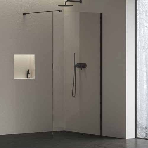 Walk-in Ravak Air Wall 110cm czarny-mat GW9WD0300Z1C